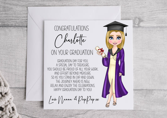 Graduation Card - girl