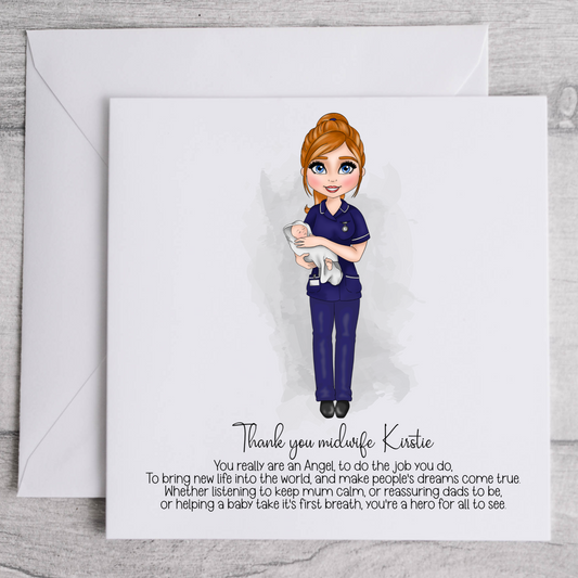 Midwife Thank You Card
