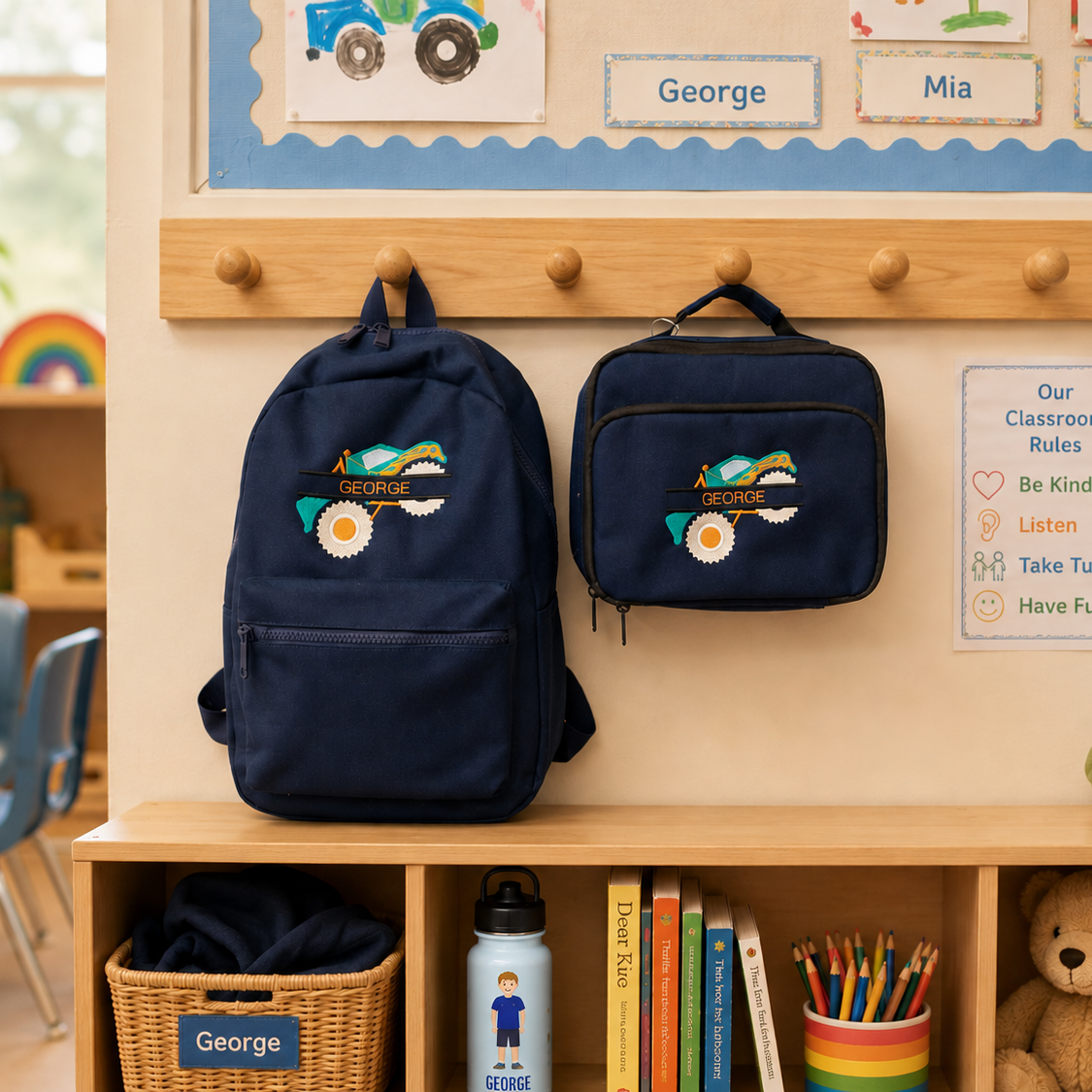 Monster Truck Rucksack & Lunch Bag