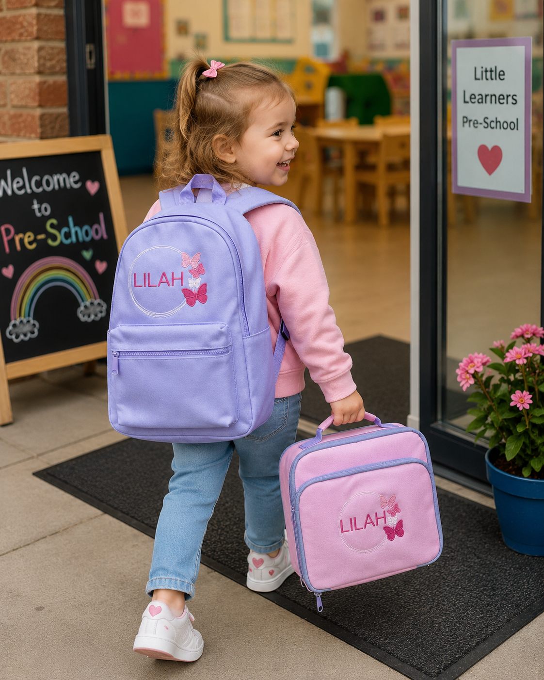 Butterfly Rucksack & Lunch Bag Set
