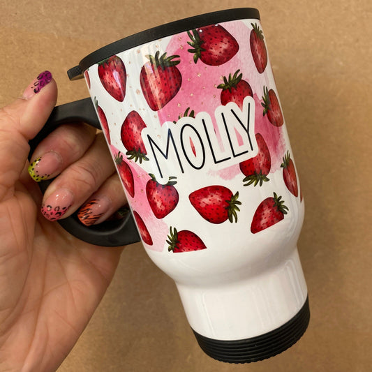 Strawberry Travel Mug