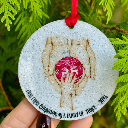 First Christmas Family Bauble