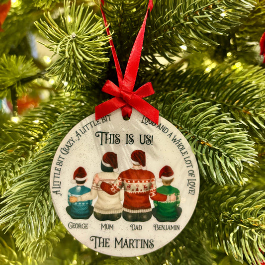 Family Christmas Bauble