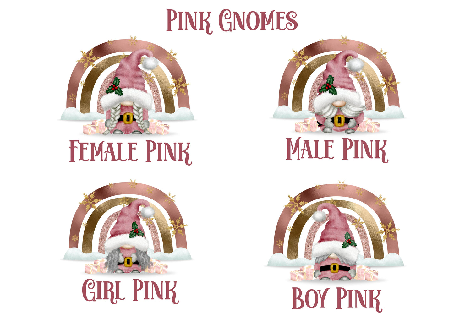Gonk Christmas Mug - Pink