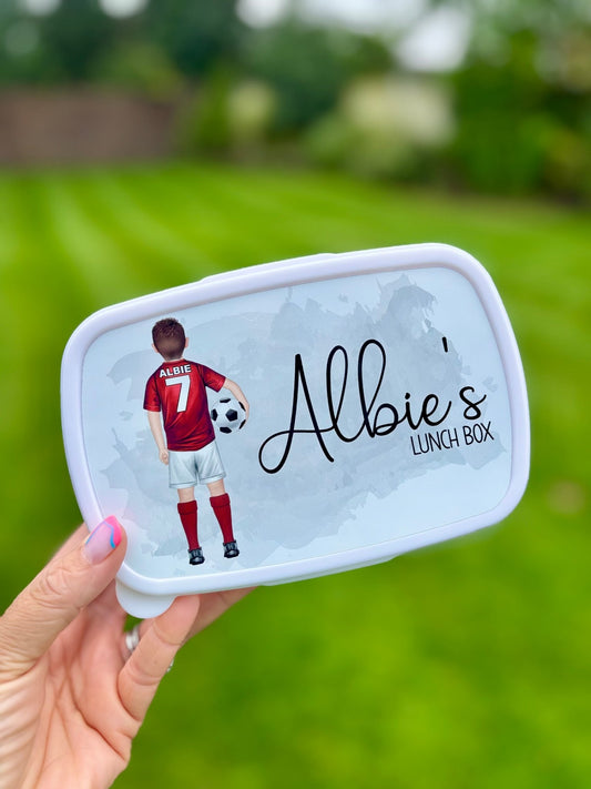 Personalised Football Team Lunch Box - Little Mamma Duck