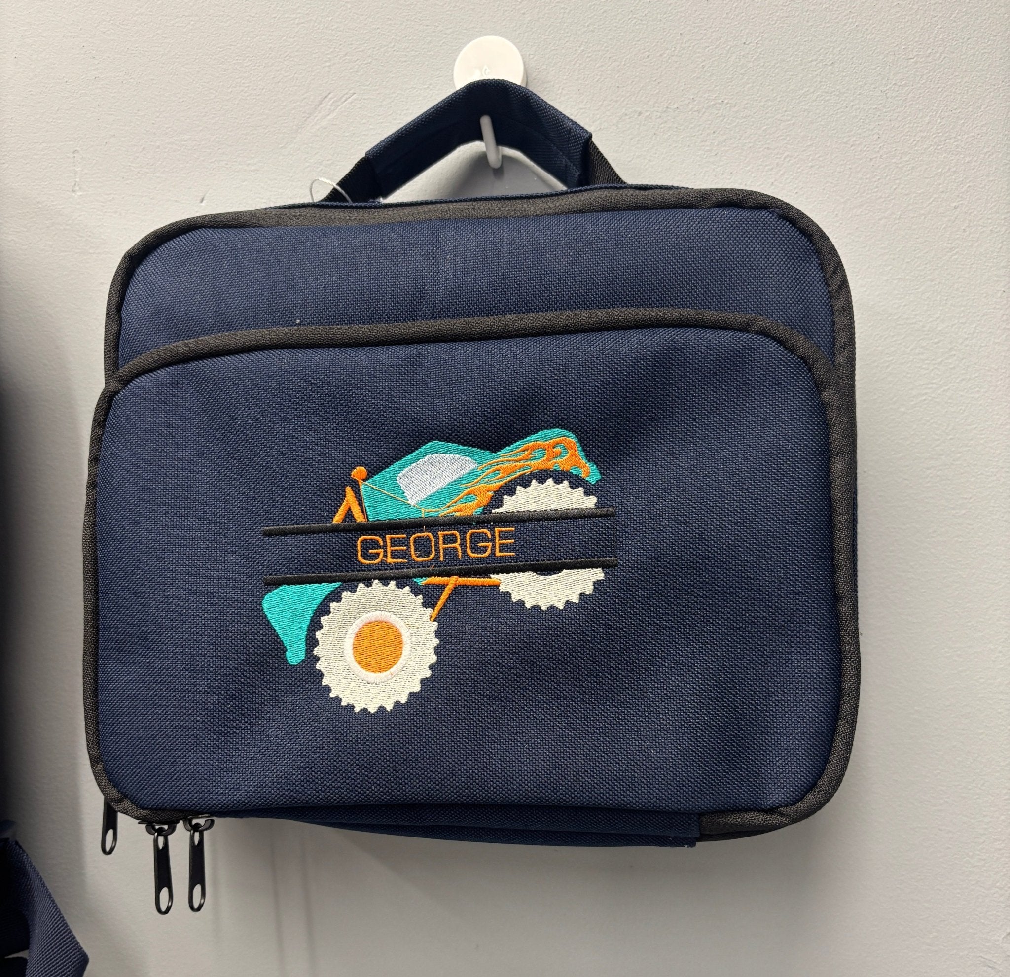 Personalised Monster Truck Insulated Lunch Bag - Little Mamma Duck