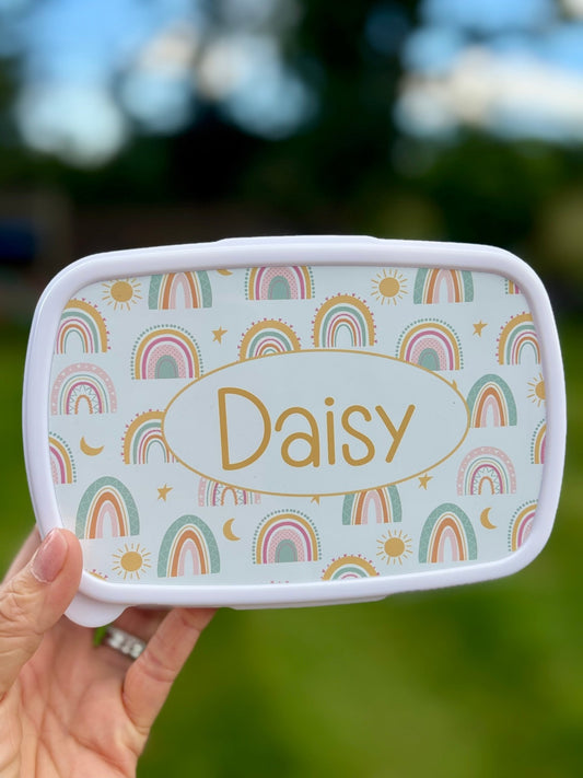 Personalised Rainbow Lunch Box for Kids - Little Mamma Duck