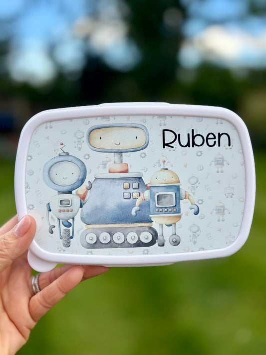 Personalised Robot Snack Box - Little Mamma Duck