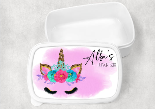 Personalised Unicorn Lunch Box for Kids - Little Mamma Duck