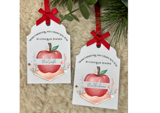 Teacher Apple Gift Tag
