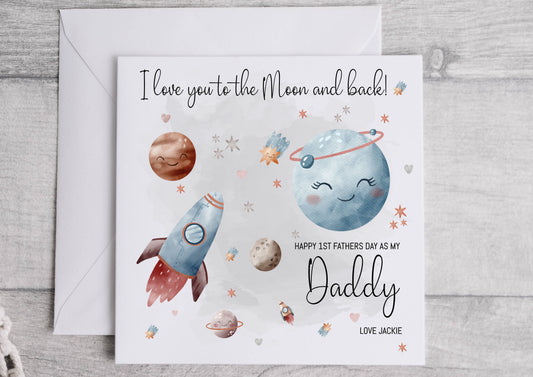 Space - Fathers Day Card