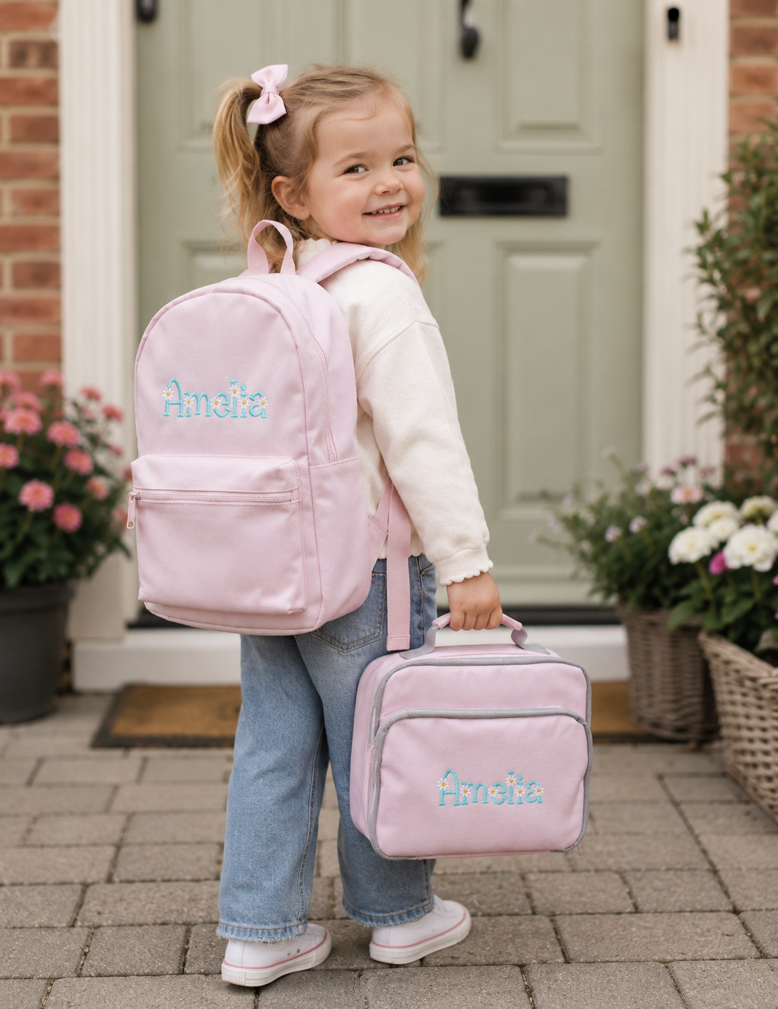 Daisy Name Bag & Lunch Bag