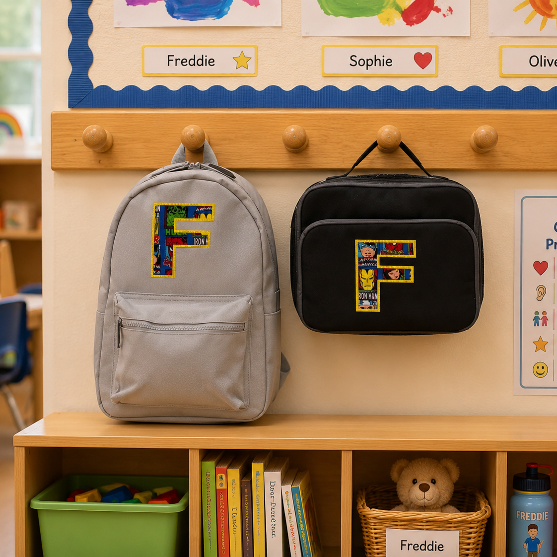 Superhero Backpack & Lunch Bag Gift Set