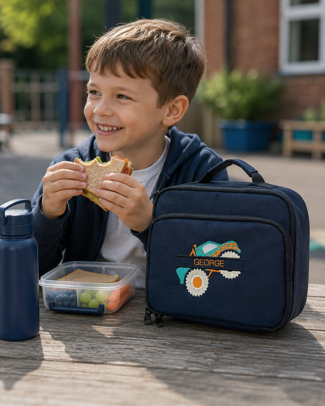 Monster Truck Insulated Lunch Bag