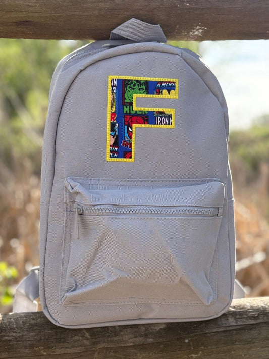 Superhero Backpack - applique