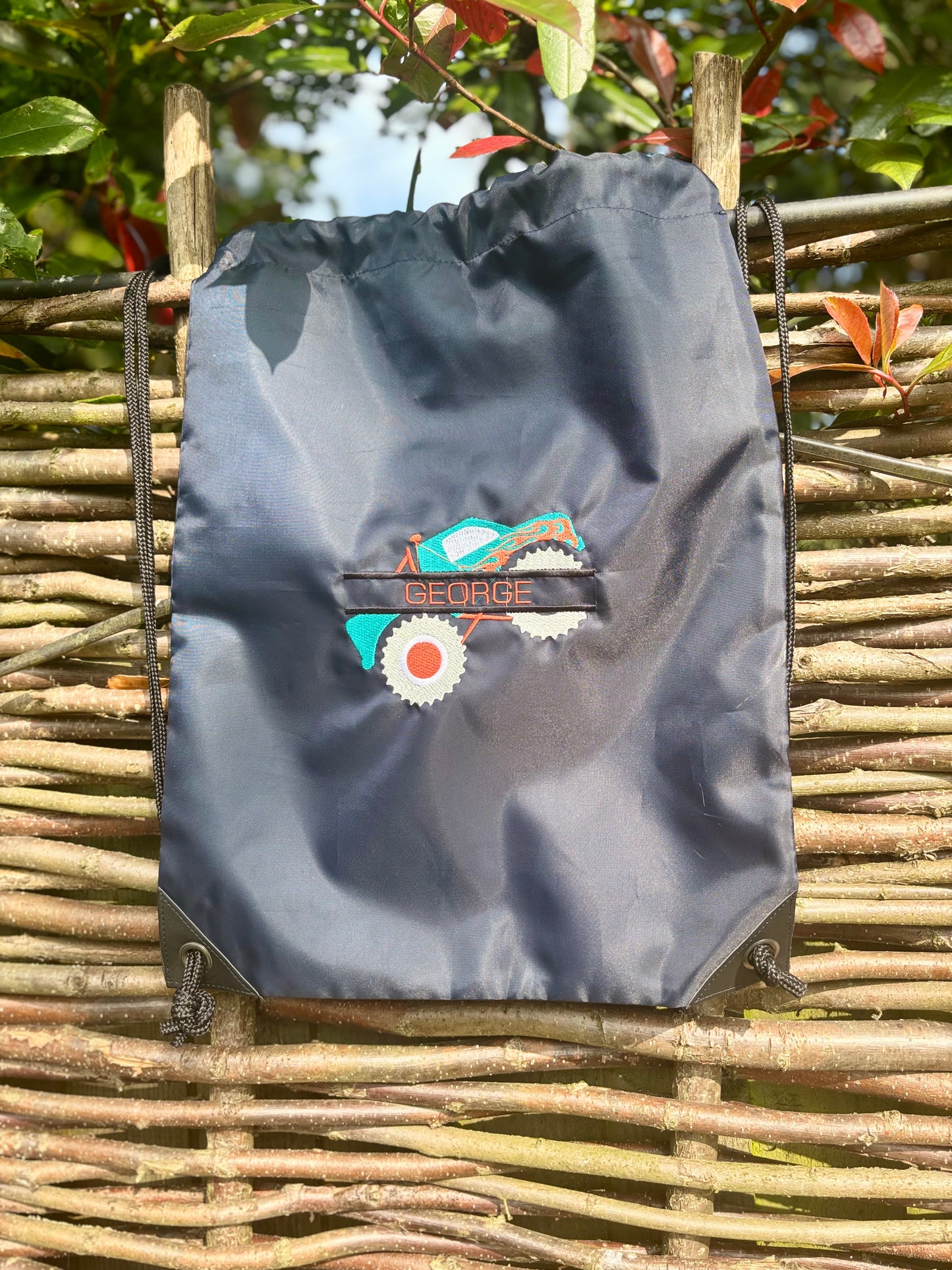 Monster Truck Drawstring Bag