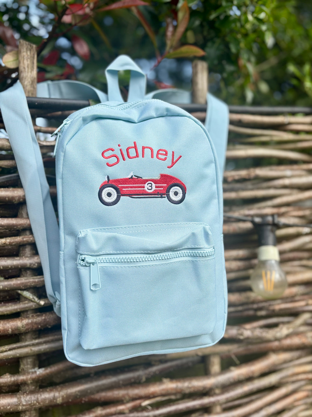 boys car-themed school bag