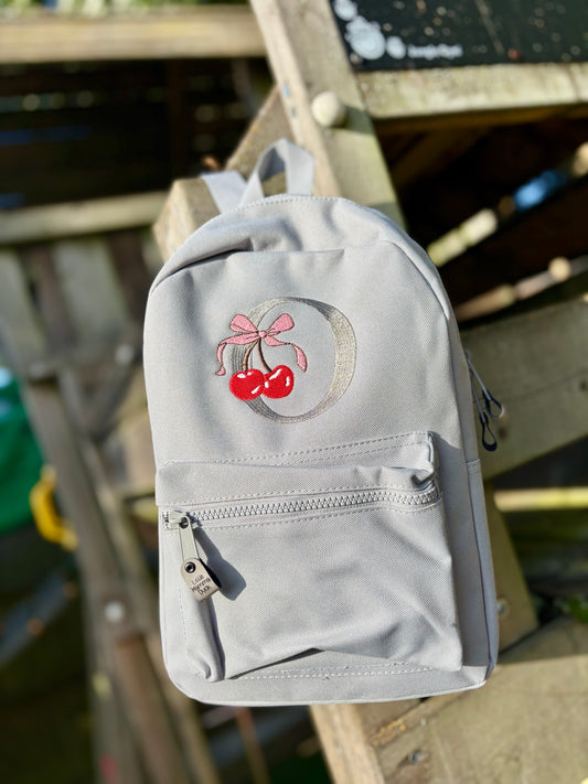 Cherry Initial Backpack