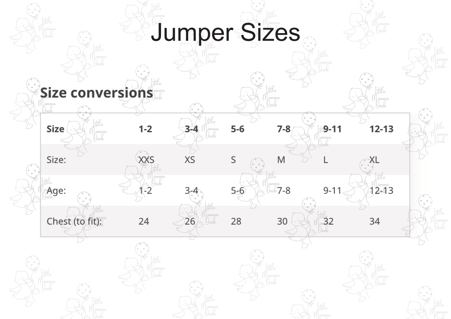 Big/Little Sister Jumper