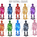 Boys Football Water Bottle - Silhouette - Little Mamma Duck