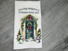 Christmas Door Tea Towel - Little Mamma Duck
