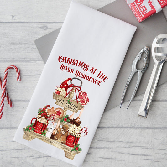 Christmas Tea Towel - Personalised - Little Mamma Duck