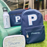 Dinosaur Personalised Set – Rucksack, Lunch Bag, Lunch Box & Water Bottle - Little Mamma Duck