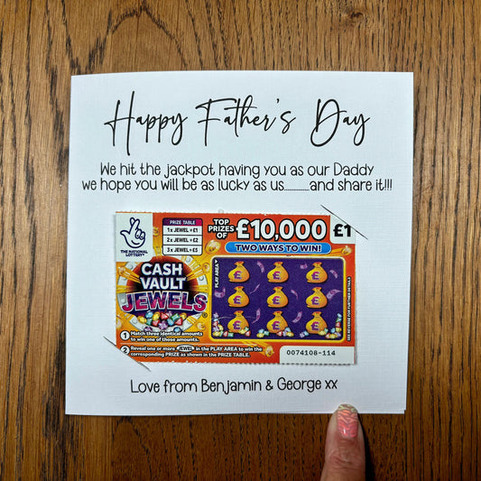 Fathers Day Scratch Card