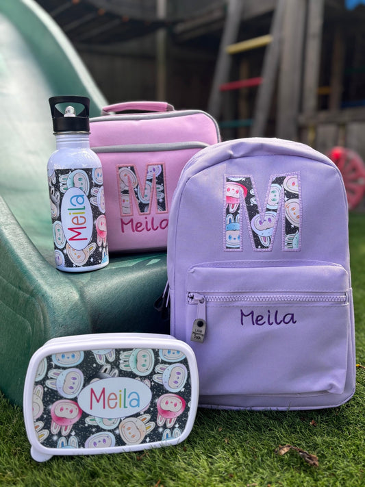 Labubu Full Set – Rucksack, Lunch Bag, Lunch Box & Water Bottle - Little Mamma Duck