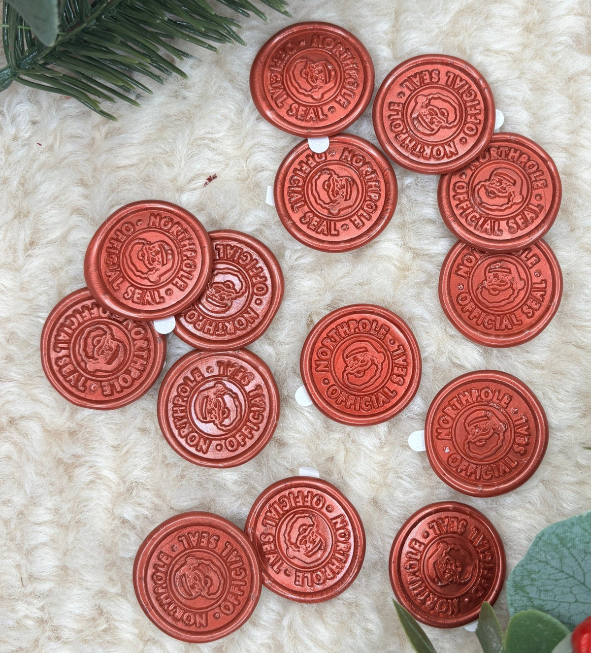 Letter from Santa with North Pole postmark and wax-sealed envelope