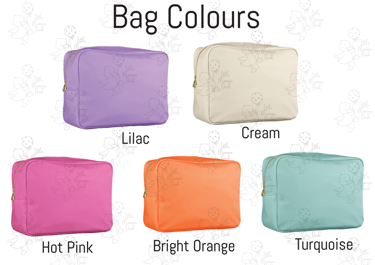 Personalised 3 - Piece Wash Bag Set - Little Mamma Duck
