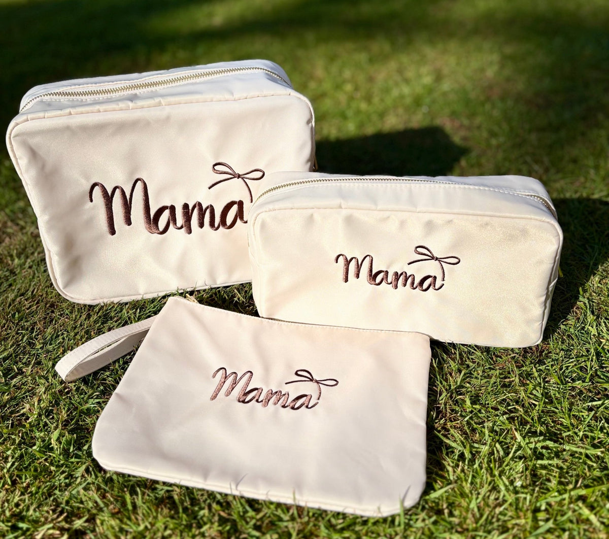 Personalised 3 - Piece Wash Bag Set - Little Mamma Duck