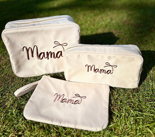 Personalised 3 - Piece Wash Bag Set - Little Mamma Duck