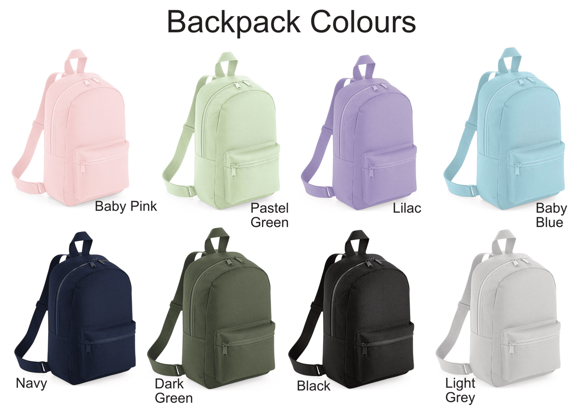 Personalised Baby Pink Initial Name Cherry Design Backpack - applique - Little Mamma Duck