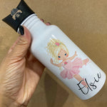Personalised Ballerina Water Bottle - Little Mamma Duck