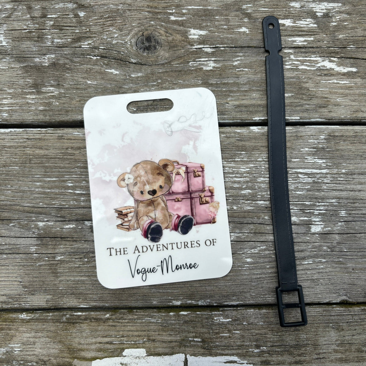 Personalised Bear Passport Cover & Luggage Tag Set - Little Mamma Duck