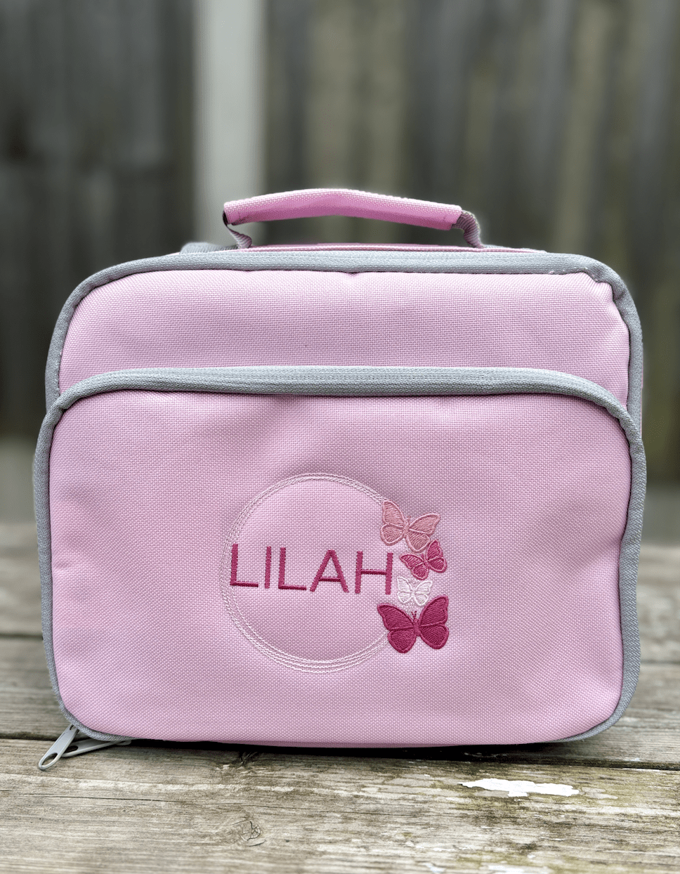 Personalised Butterfly Insulated Lunch Bag - Little Mamma Duck