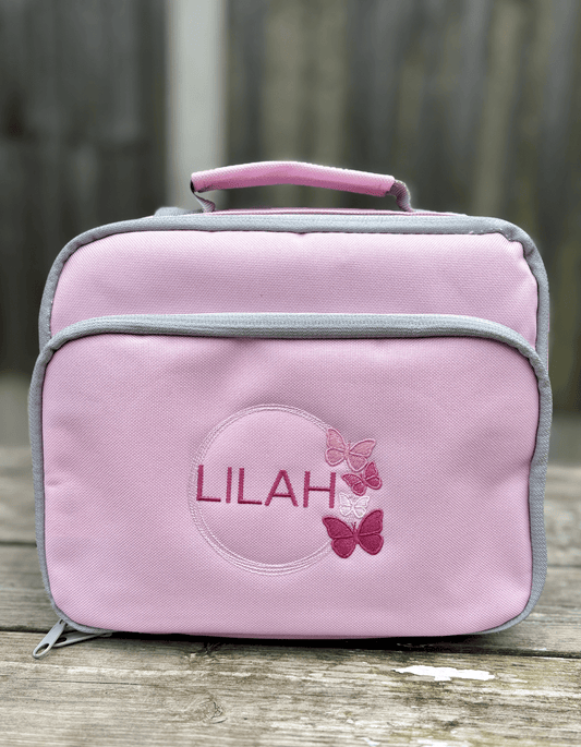 Personalised Butterfly Insulated Lunch Bag - Little Mamma Duck