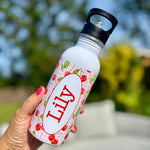 Personalised Cherry Lunch Box & Water Bottle Set - Little Mamma Duck