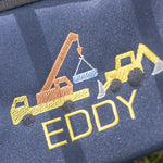 Personalised Construction Theme Rucksack & Lunch Bag - Little Mamma Duck