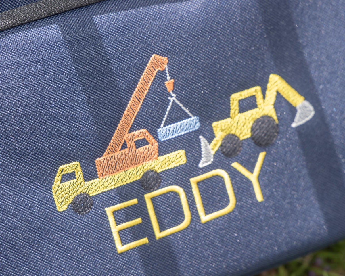 Personalised Construction Theme Rucksack & Lunch Bag - Little Mamma Duck