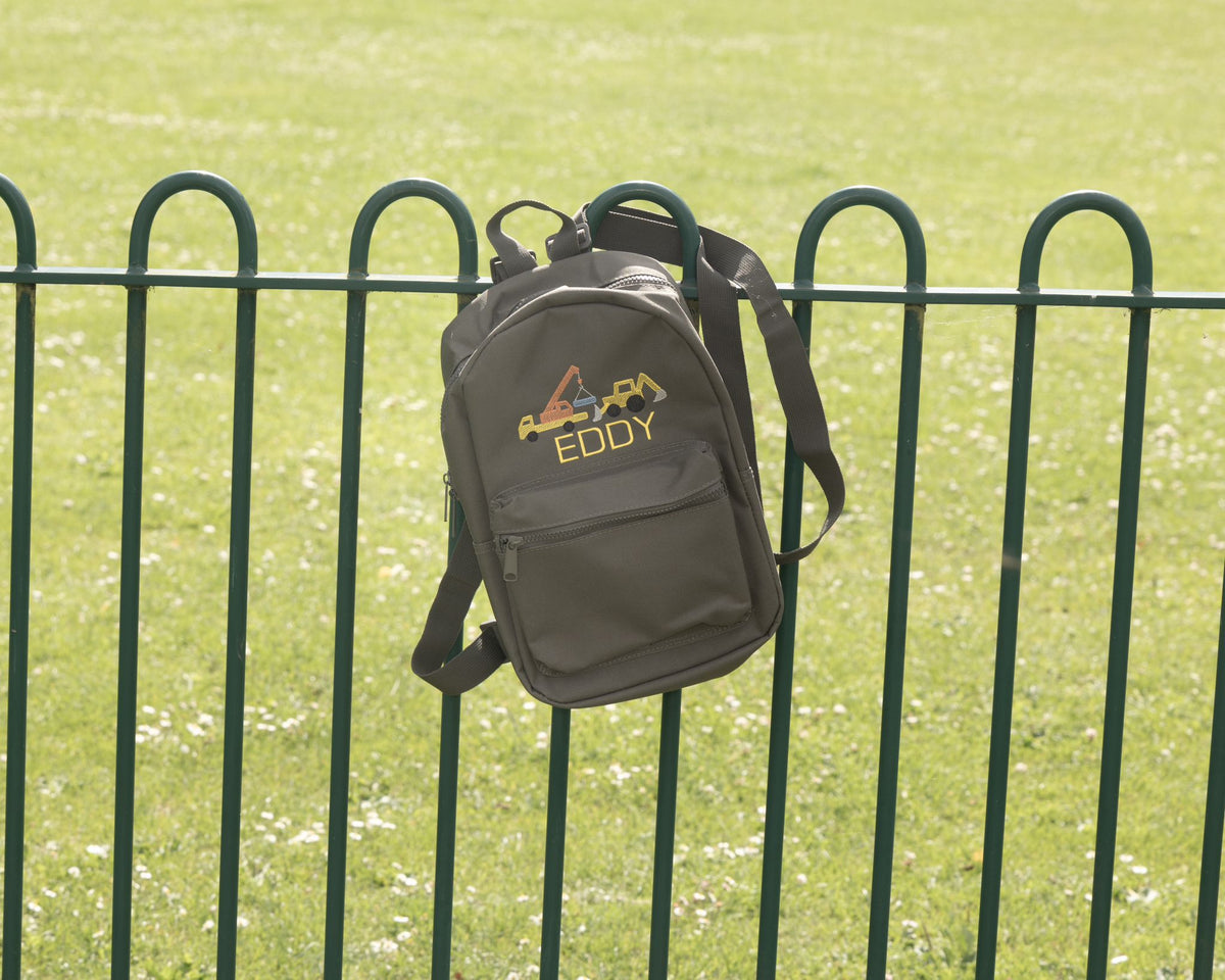 Personalised Construction Theme Rucksack & Lunch Bag - Little Mamma Duck