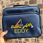 Personalised Construction Theme Rucksack & Lunch Bag - Little Mamma Duck