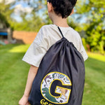 Personalised Dinosaur Drawstring Bag for Kids – Custom Name Gym & PE Bag - Little Mamma Duck