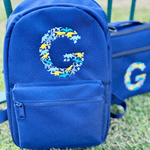 Personalised Dinosaur Initial Navy Rucksack - Little Mamma Duck