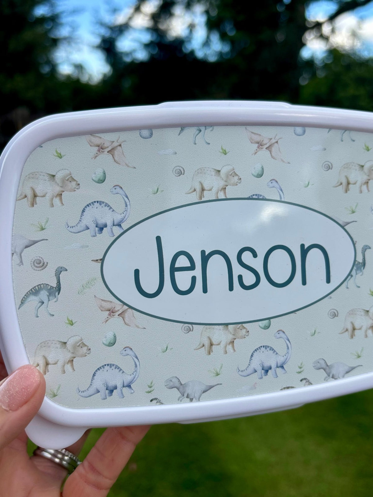 Personalised Dinosaur Lunch Box for Kids - Little Mamma Duck