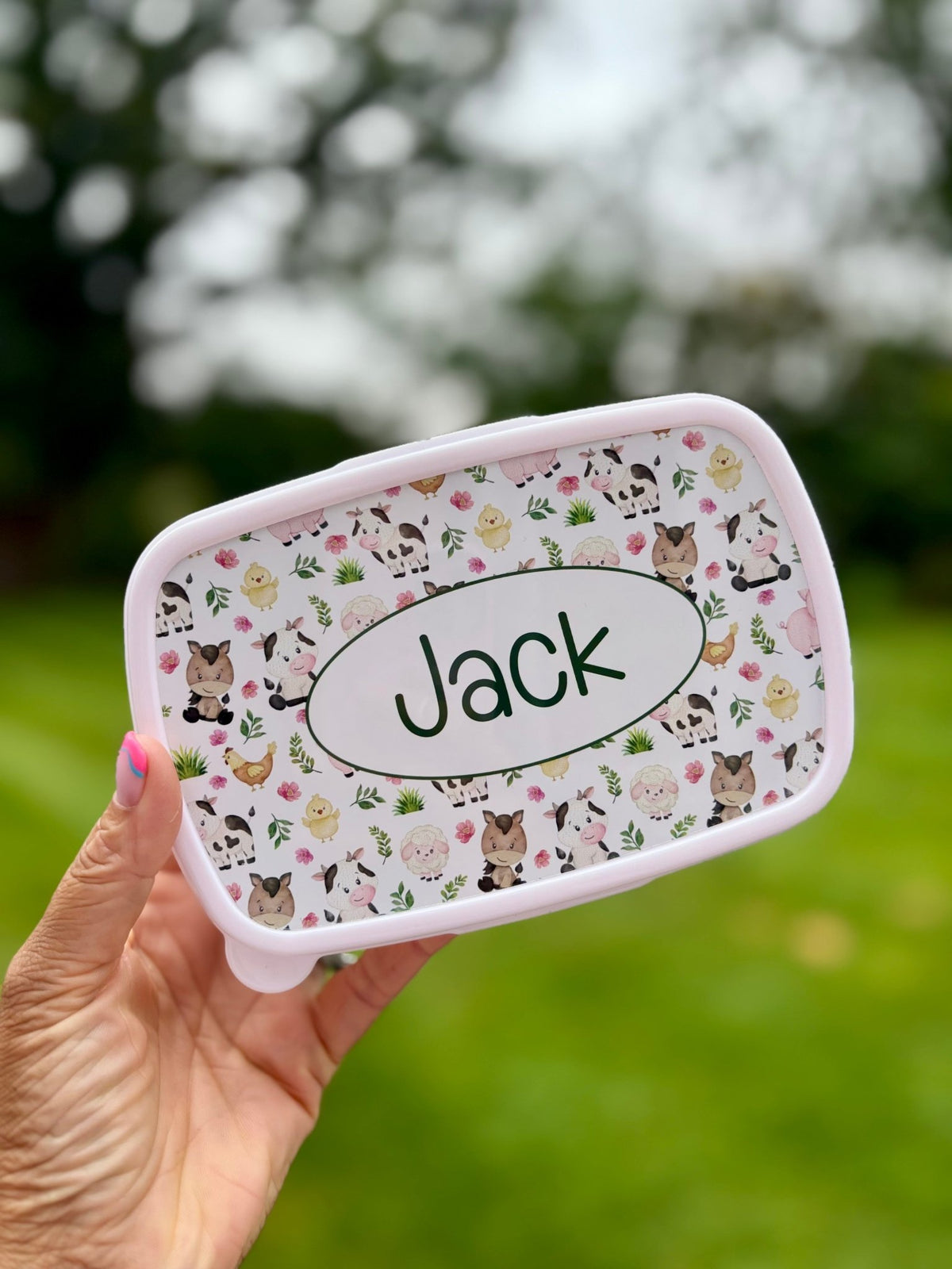 Personalised Farm Full Set – Rucksack, Lunch Bag, Lunch Box & Water Bottle - Little Mamma Duck