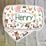 Personalised Farm Theme Lunch Box for Kids - Little Mamma Duck
