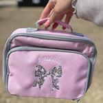 Personalised Flower Bow Insulated Lunch Bag - Little Mamma Duck