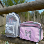 Personalised Flower Bow Rucksack & Lunch Bag Set - Little Mamma Duck